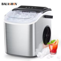 Ice maker electric bullet cylindrical ice cube machine over ice scoop automatic mini ice maker for bar home kitchen office