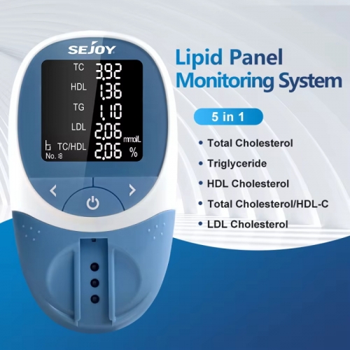 5 in1 Blutfett analysator Gesamt cholesterin (tc) & hoch dichtes Lipoprotein cholesterin (hdl) & Triglycerid (tg) cholesterin ldl