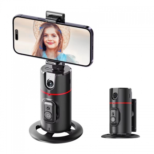 Support de téléphone pliable avec suivi du visage, Rotation à 360 degrés, opération gestuelle pour Smartphone Mobile, Vlog Streaming en direct