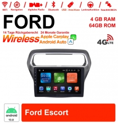 10,1 pouces Android 13.0 Autoradio/ multimédia 4Go RAM 64Go ROM pour Ford Escort