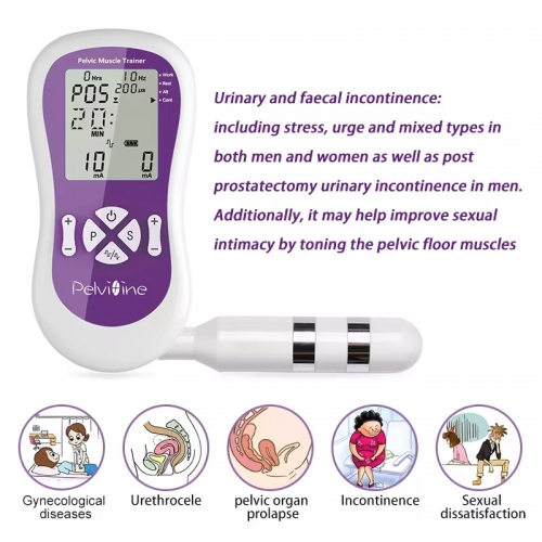 Stimulateur d'incontinence Kegel avec sonde pour le contrôle de la vessie et l'exercice du plancher pelvien pour femmes, stimulateur musculaire