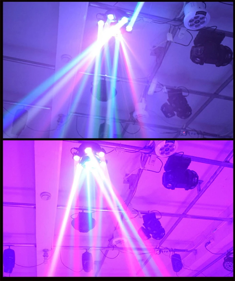 6 head moving head beam light