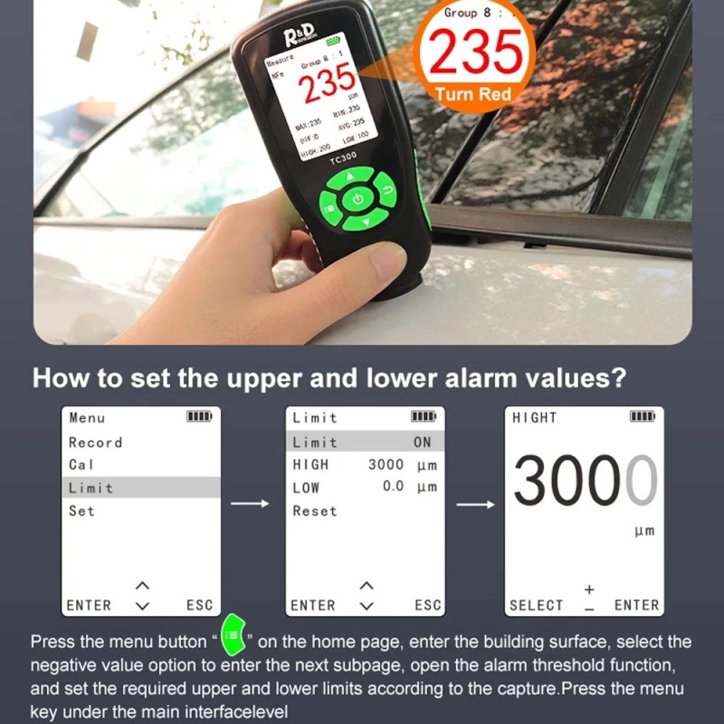 High precision thickness gauge