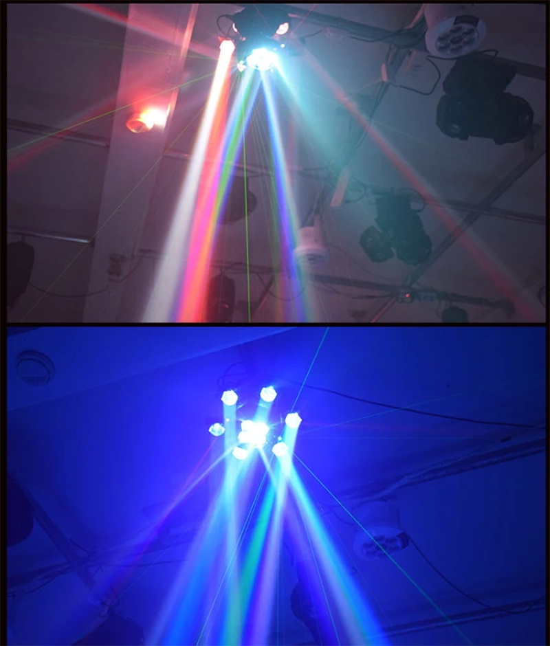 6 head moving head beam light