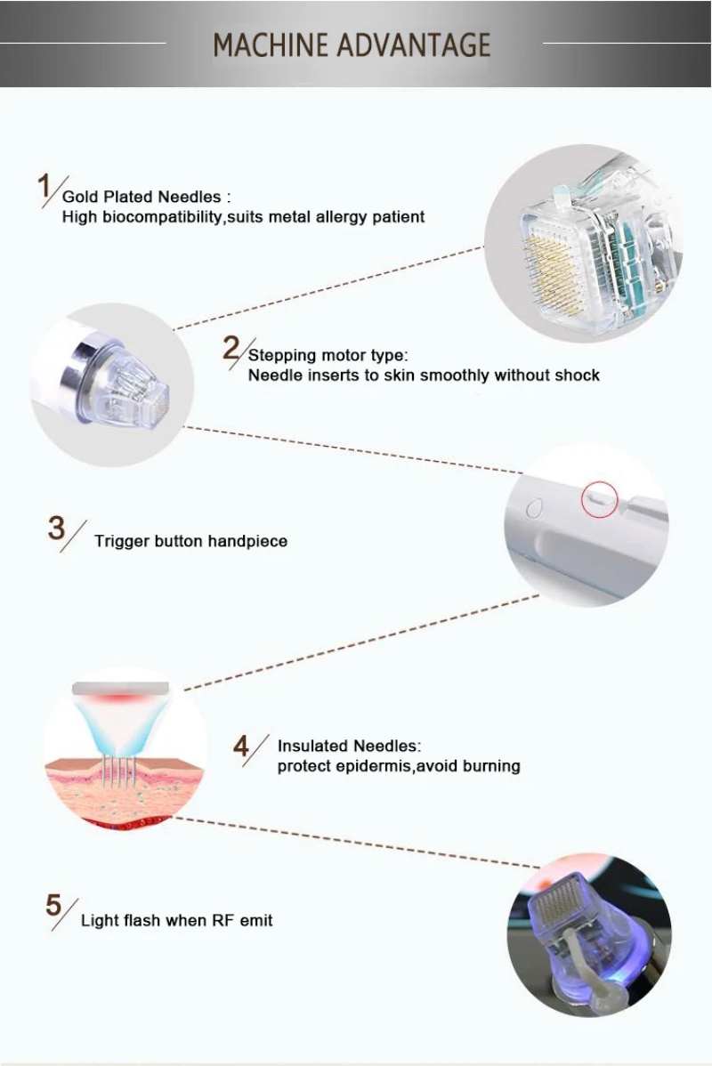 RF fractional microneedle machine