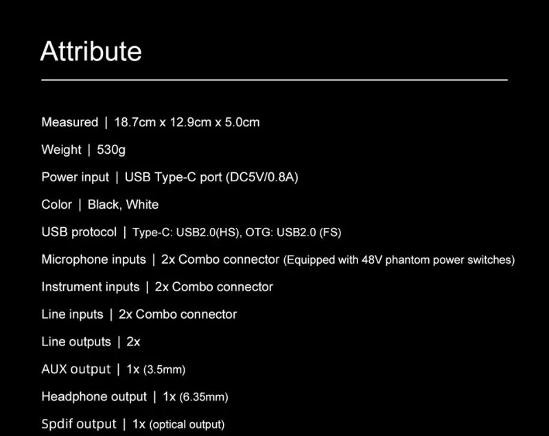 professional audio interface