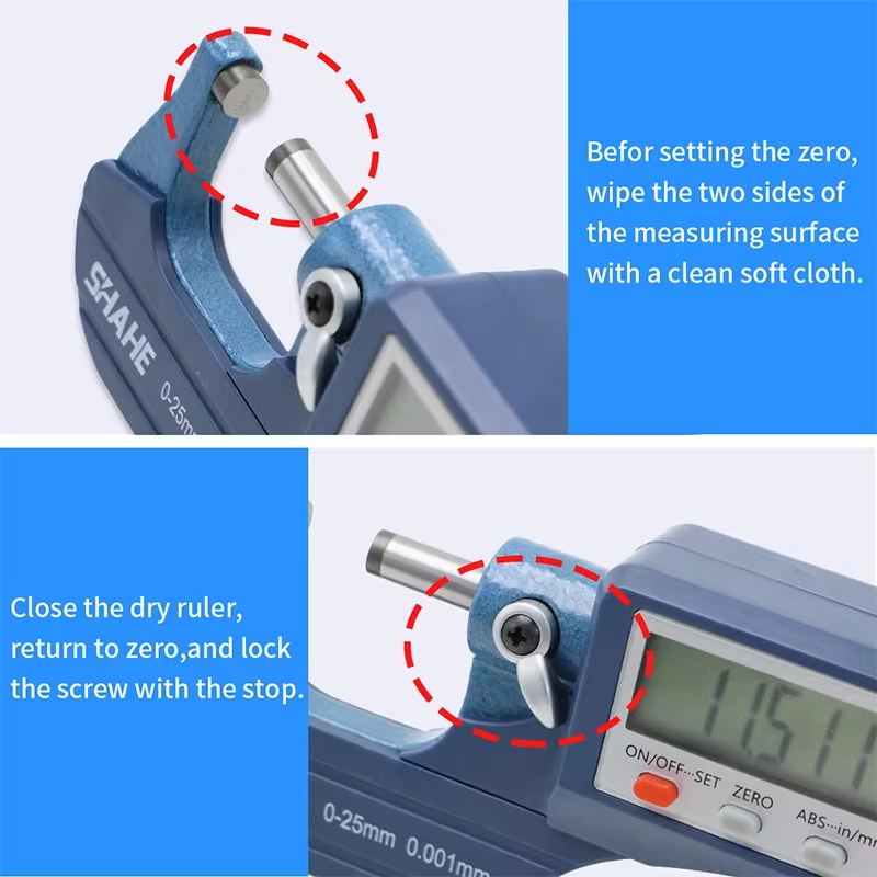 0.001mm electronic outside micrometer