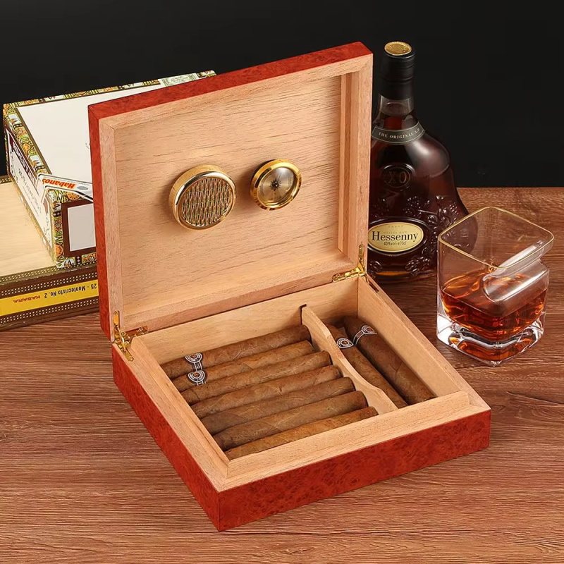 Cedar Wood Cigar Humidor Box