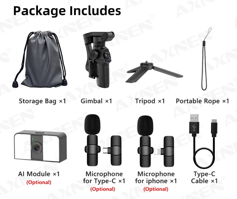 axnen hq4 3-axis handheld gimbal