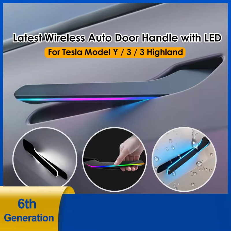 Wireless automatic door handle