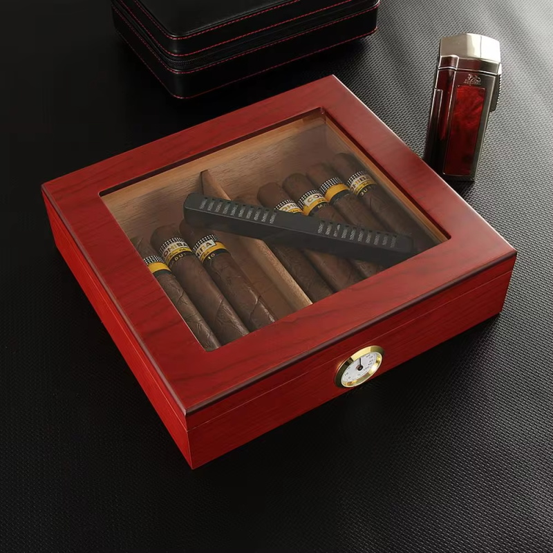 Cedar Wood Cigar Humidor Box