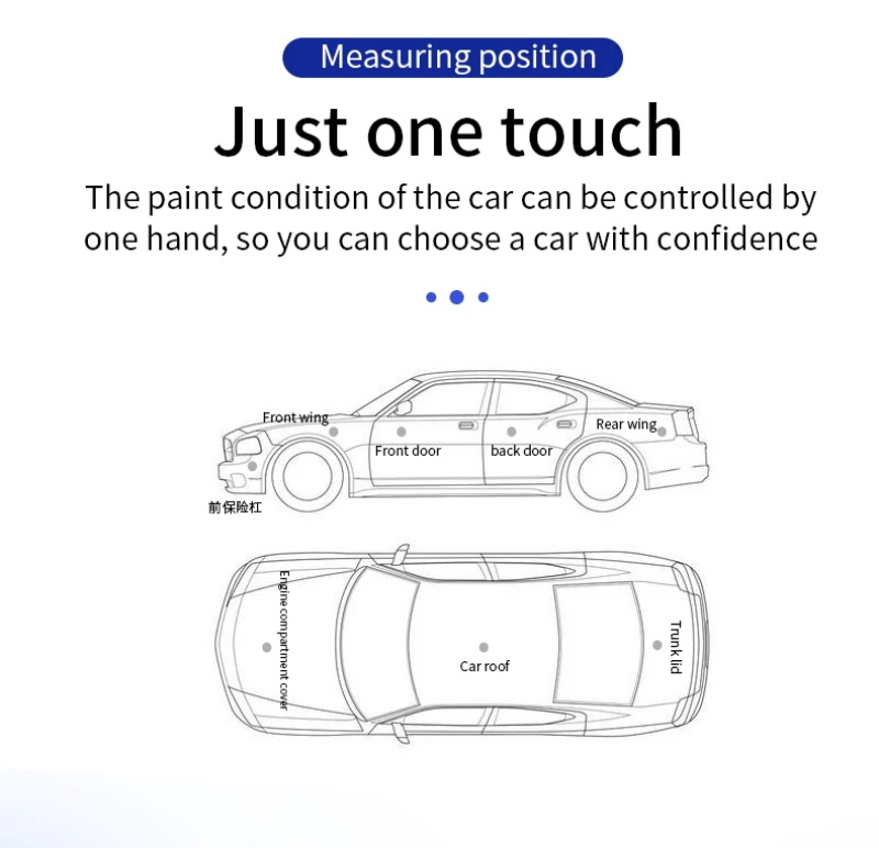 color screen car coating thickness gauge