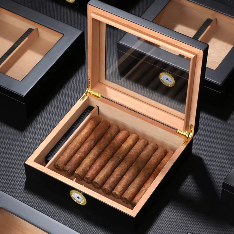 Cedar Wood Cigar Humidor Box