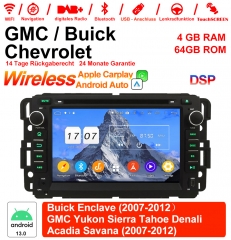 7 Zoll Android 13.0 Autoradio / Multimedia 4GB RAM 64GB ROM Für GMC sierra Yukon Savana Denali/Buick Enclave/Chevrolet HHR Tahoe ... Mit WiFi NAVI