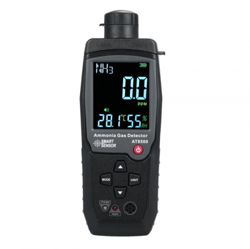 SMART SENSOR Handheld Ammonia Gas Detector, Digital NH³ Gas Tester, 0-100PPM Ammonia Gas Meter with Large LCD Display