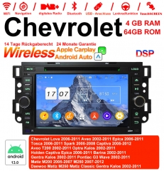 7 Zoll Android 13.0 Autoradio / Multimedia 4GB +64GB für Chevrolet Holden Tosca Spark Optra Kalos Aveo Mit WiFi NAVI Bluetooth USB