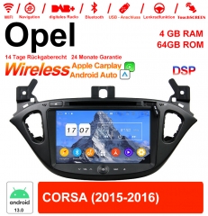 8 pouces Android 13.0 Autoradio / multimédia 4Go de RAM 64Go de ROM pour Opel CORSA avec WiFi NAVI USB Carplay / Android Auto intégré