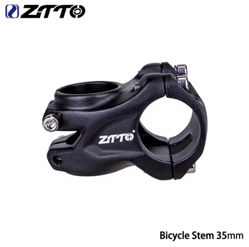 ZTTO Bicycle MTB 35mm Stem 0 Degree 31.8mm Lightweight Black AM Bike Down Hill Short High Strength Stem