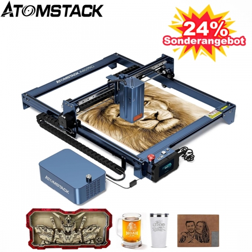 ATOMSTACK A40 PRO Laser Graviermaschine 210W mit Air Assist Lasergravurmaschine Offline-Gravur, 48W Ein-Tasten Umschaltung Gravur/Schneidemodus