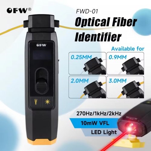 OFW Optische Faser Kennung Live Faser Kennung Live Faser Detektor mit Visual Fault Locator LED Licht 700-1700nm SM MM