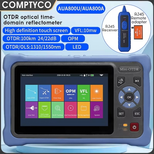 Otdr 1310/1550nm 26/24db Glasfaser-Reflekto meter Touchscreen vfl ols opm Ereignis karte Ethernet-Kabel tester