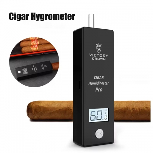 Humidimètre numérique pour cigares, hygromètre de poche USB, détecteur d'humidité de cigarettes, densité numérique de fumée, outils de sonde LCD