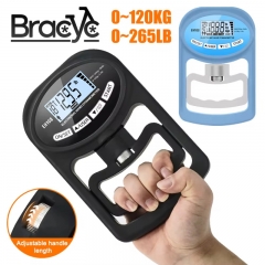 265 lbs digital hand dynamometer grips strength trainer electronic tester gauge meter USB LCD screen sports home school