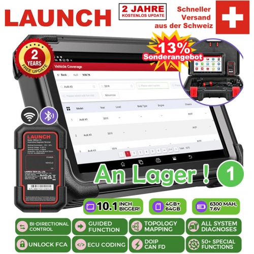 2024 LAUNCH X431 PRO3 APEX Profi KFZ Scan Tool OBD2 Diagnosegerät Auto Scanner Online ECU Codierung Topologiekarte CAN FD & DoIP All-System Diagnostic