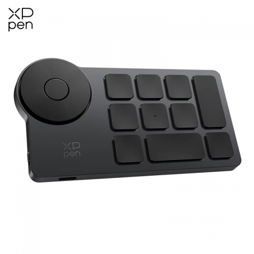 Xppen ack05 wireless shortcut remote control with 10 user-defined buttons 1 physical dial 1000mAh battery Bluetooth connection