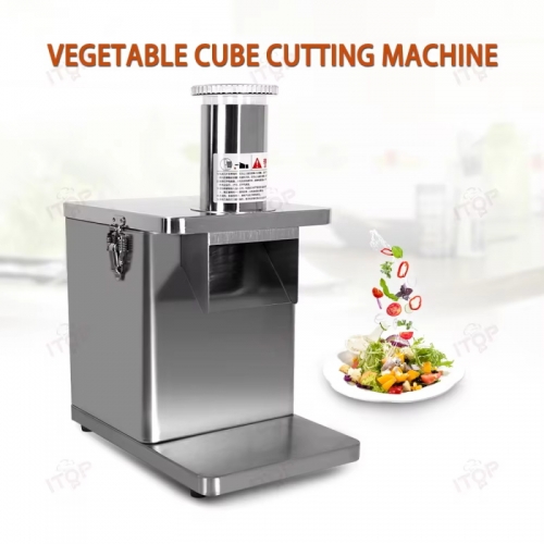 Electric vegetable dicer machine fruit slicer cutting strips cubes food processor with 5 blades