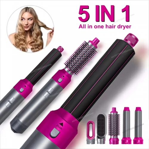 New 5 in 1 Hair Dryer Professional High Speed ​​Curling Lron Hot Air Comb Set for Dyson Airwrap Straightener Styling Tool