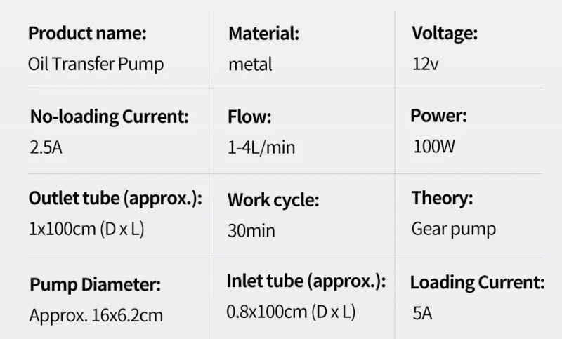 Oil Transfer Pump