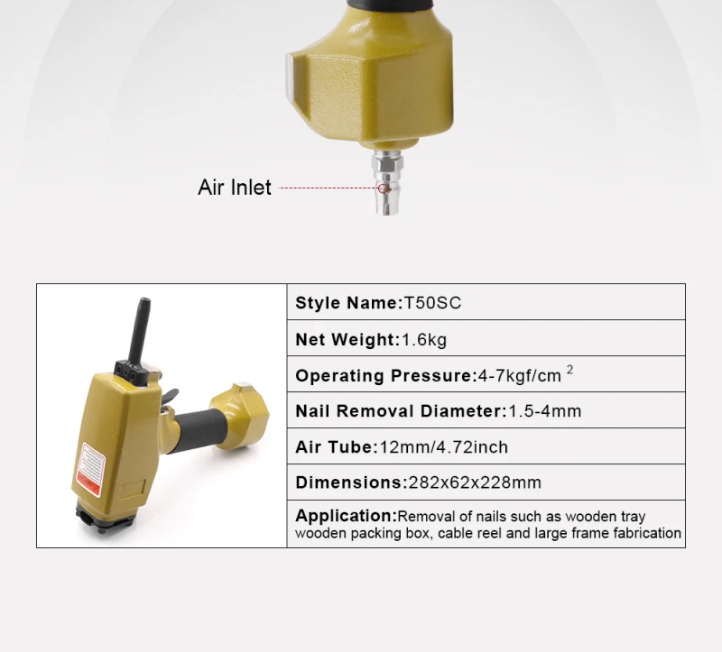 Pneumatic nail puller