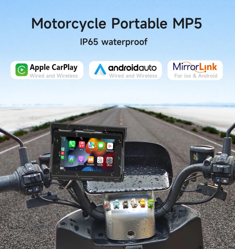 Lecteur MP5 pour moto