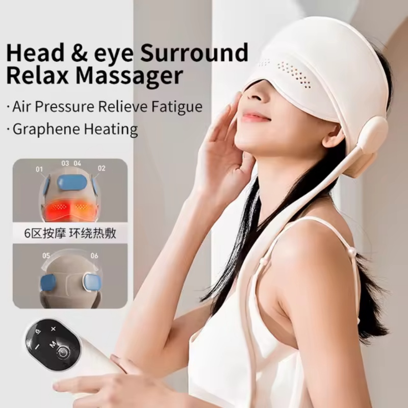 Air pressure head massage device