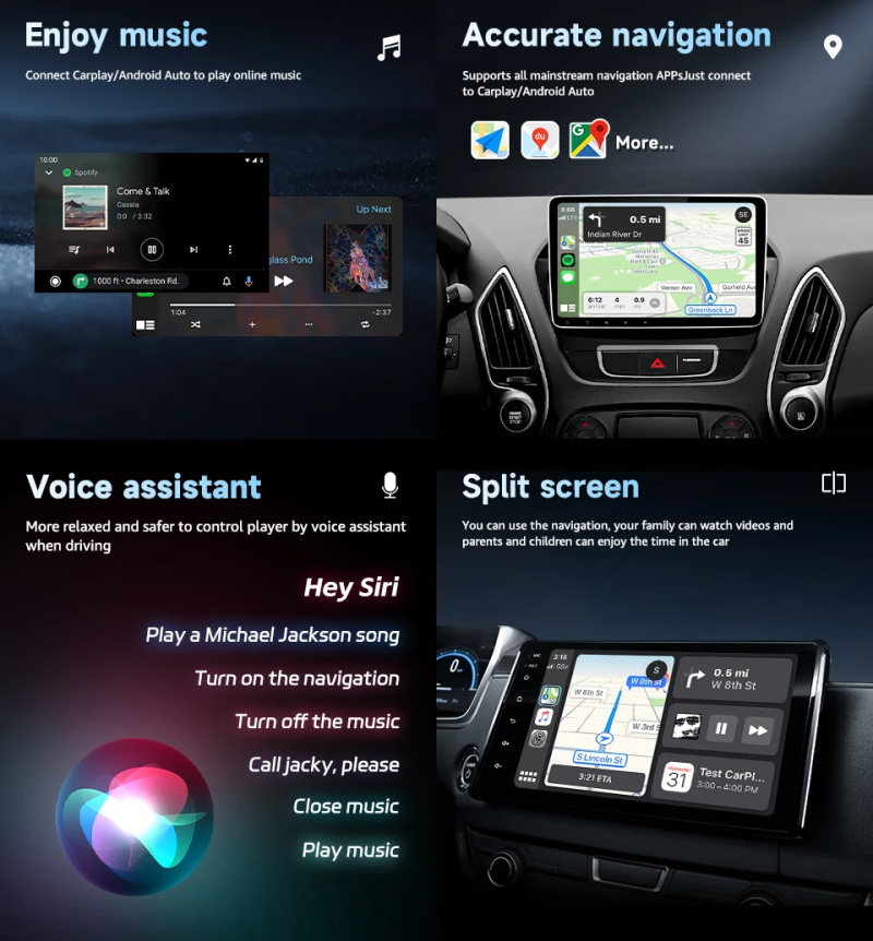 Adaptateur automatique Carplay Android sans fil