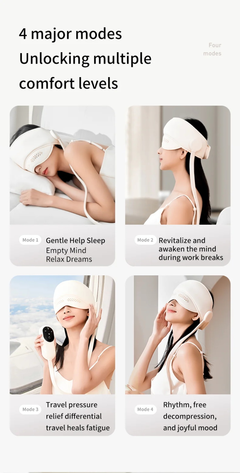 Air pressure head massage device