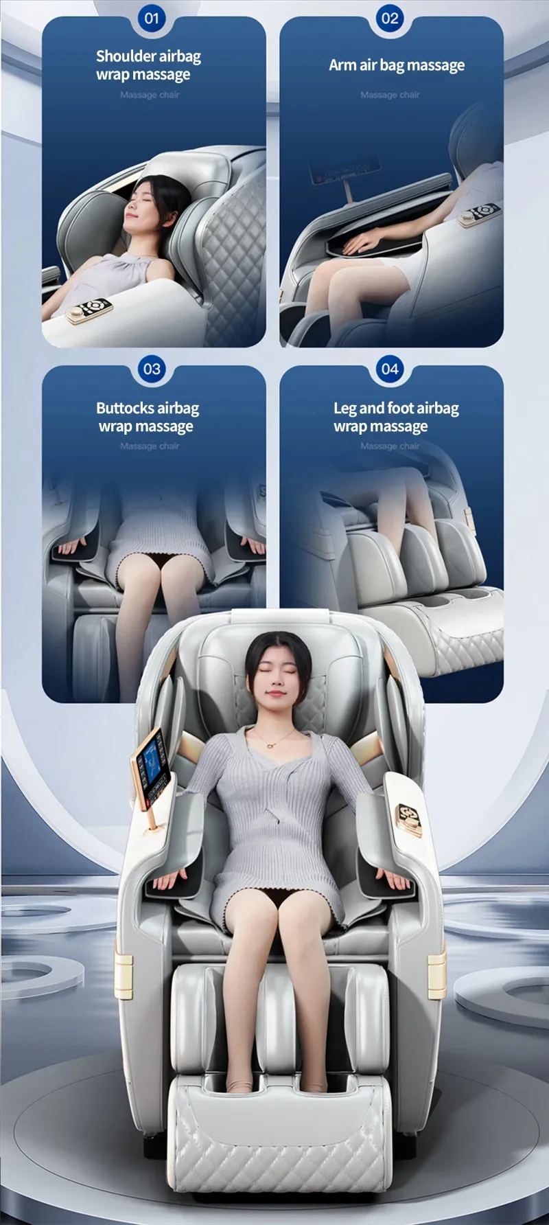 Home 4D-Heizmassagestuhl