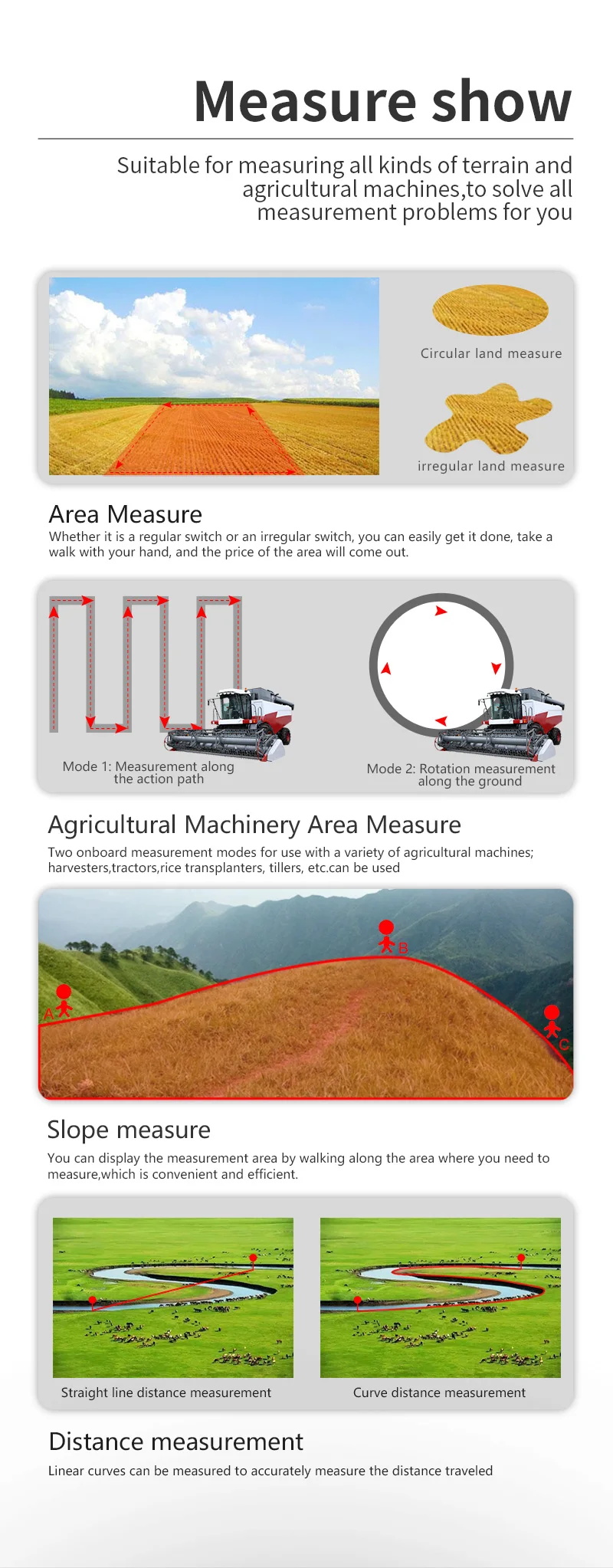 GPS land area measure