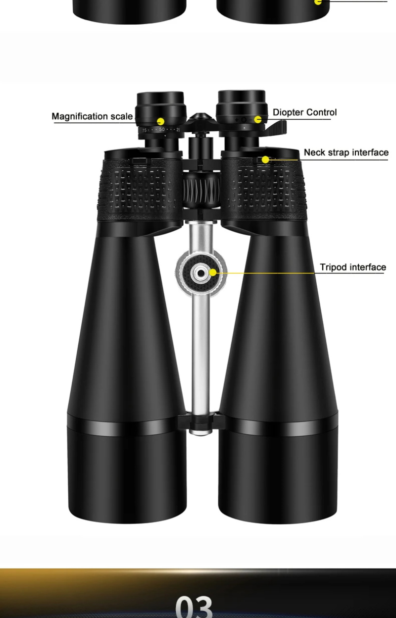 Borwolf, binoculars