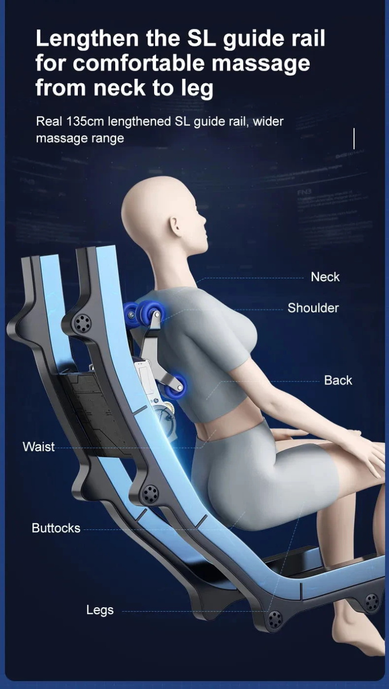 Airbag heated massage chair