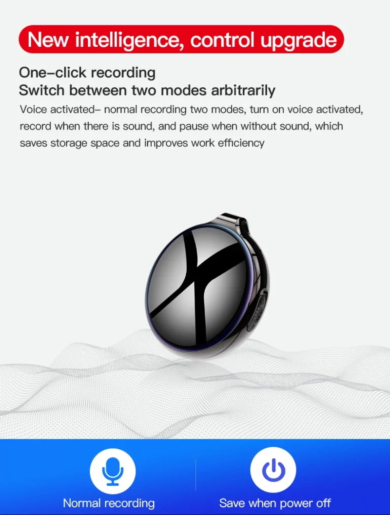 Anhänger Mini Voice Recorder