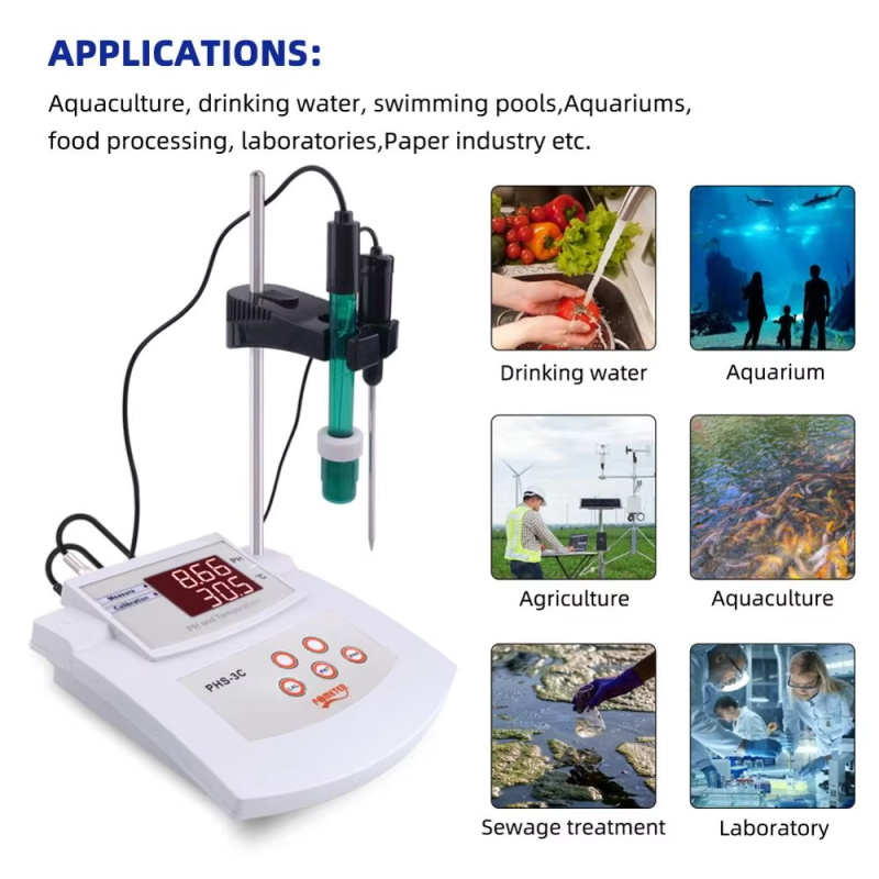 Desktop automatic calibration acid meter