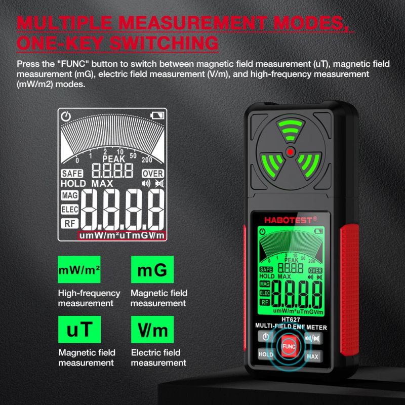 electro magnetic field radiation detector