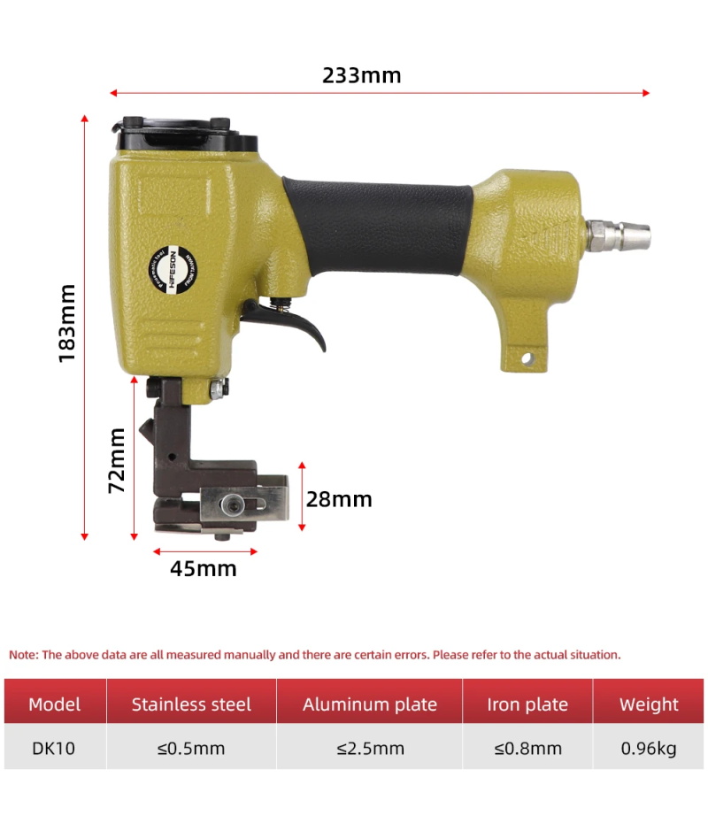 Pistolet de poinçonnage pneumatique