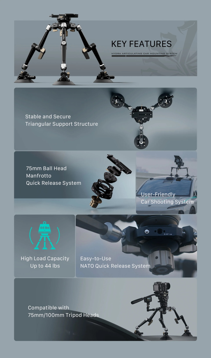 Tilta HDA-T11 Hydra Articulating Auto-Montagesystem