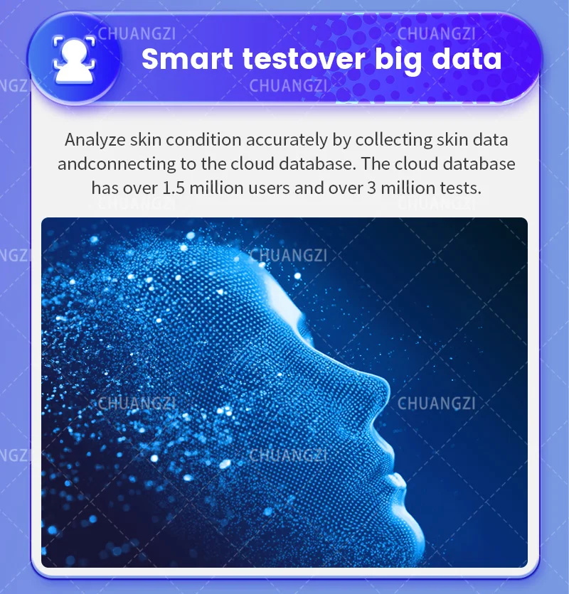 Gesicht Haut analysator