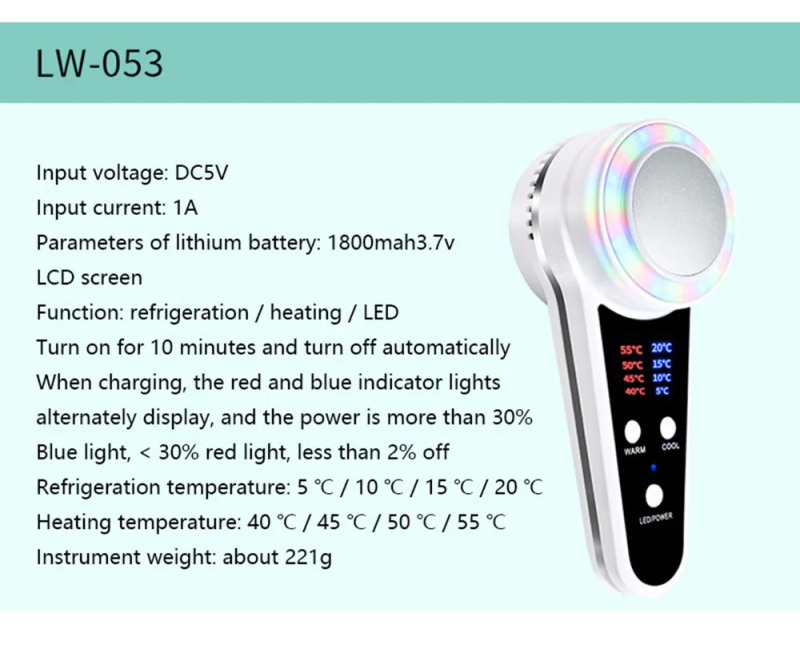 Cryotherapy facial care device