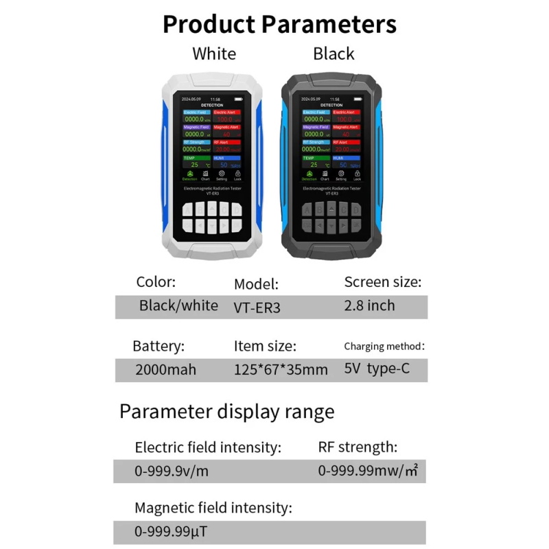 5-in-1 Electromagnetic Radiation Detector