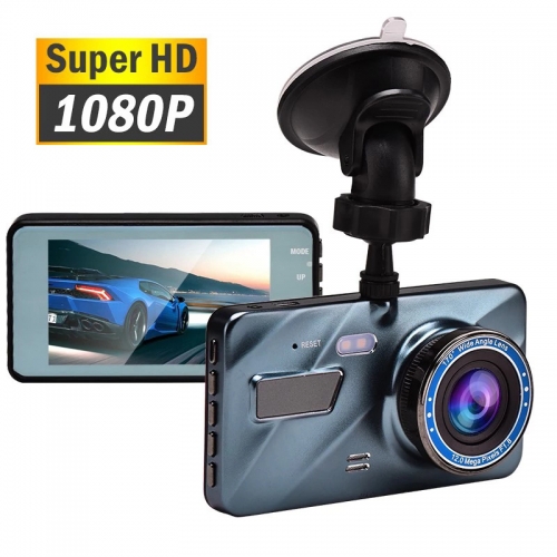 Enregistreur vidéo DVR Dash Cam pour voiture Caméra de recul 3 en 1 Caméra de voiture Full HD 3.6 "Enregistrement de cycle Vision nocturne G-sensor